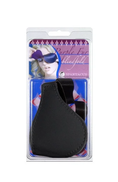 Purple Fur Lined Blindfold
