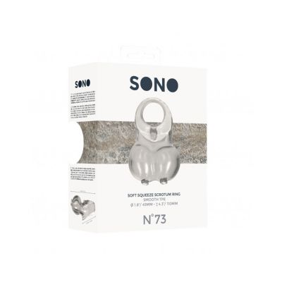Sono No 73 Soft Squeeze Scrotum Ring Translucent