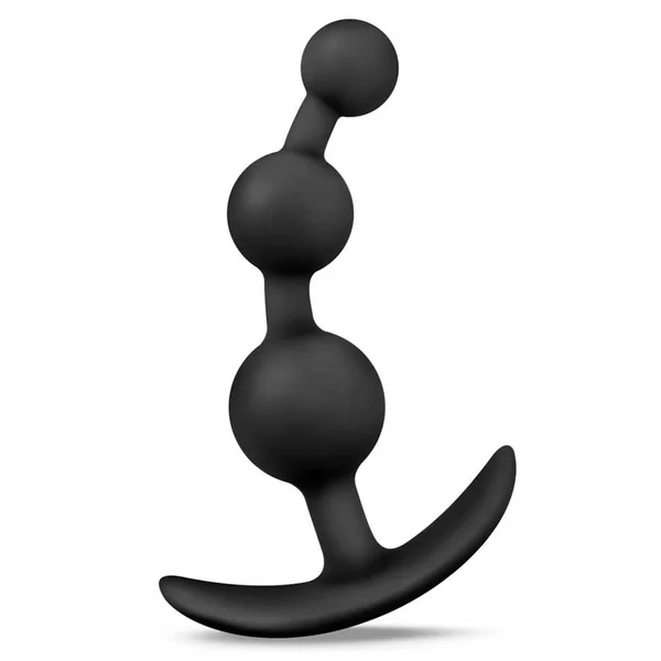 Anal Adventures Platinum Small Anal Beads Black by Blush Novelties — image 4 of 4