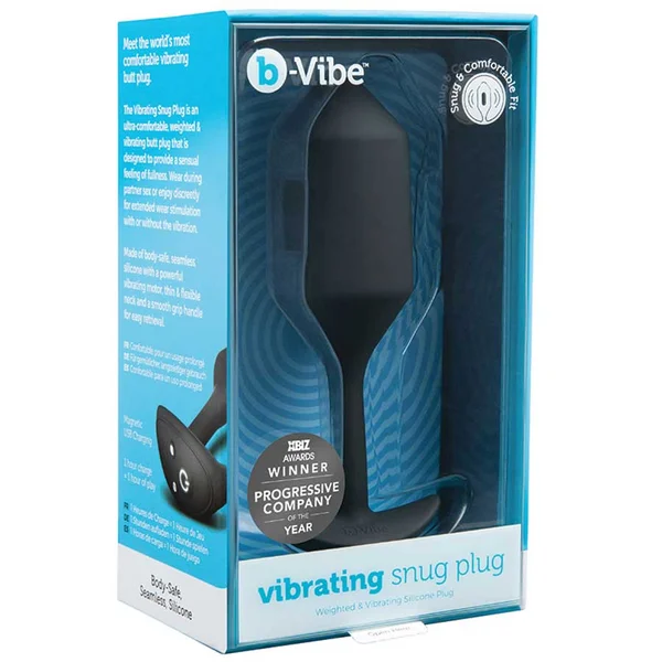 B-Vibe Vibrating & Weighted Snug Plug Black XL — image 6 of 7