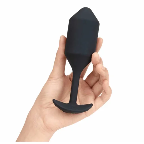 B-Vibe Vibrating & Weighted Snug Plug Black XL — image 4 of 7