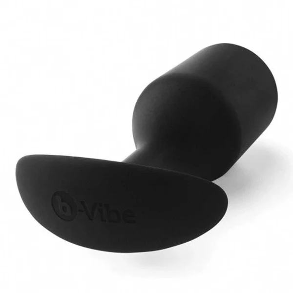 B-Vibe Snug Plug Silicone Weighted Black Butt Plug — image 3 of 13