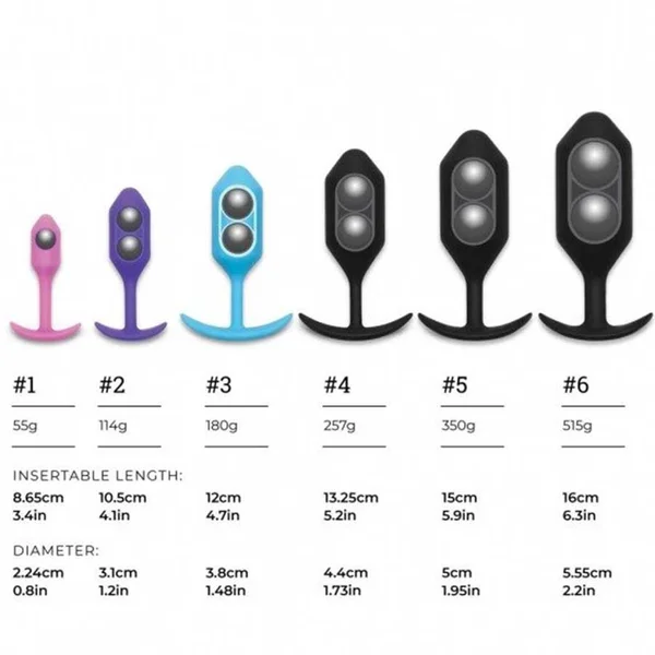 B-Vibe Snug Plug Silicone Weighted Black Butt Plug — image 5 of 13