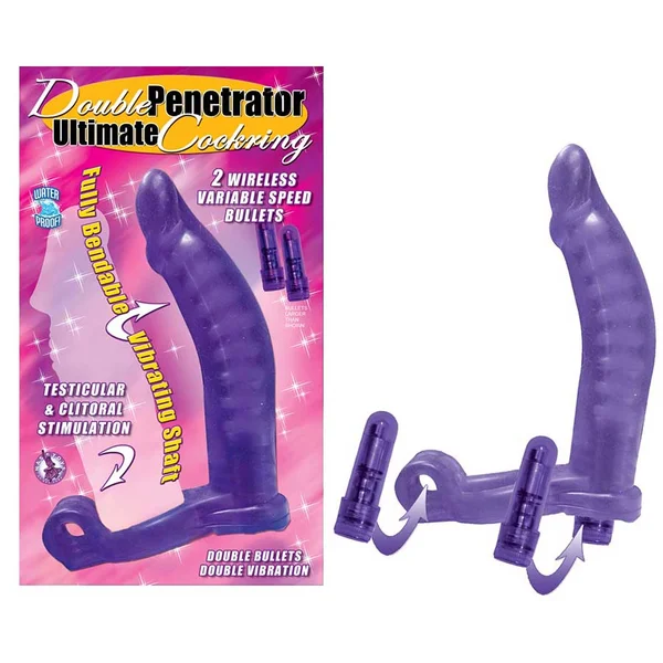 Double Penetrator Ultimate Vibrating Cock Ring by Nass Toys — image 5 of 5