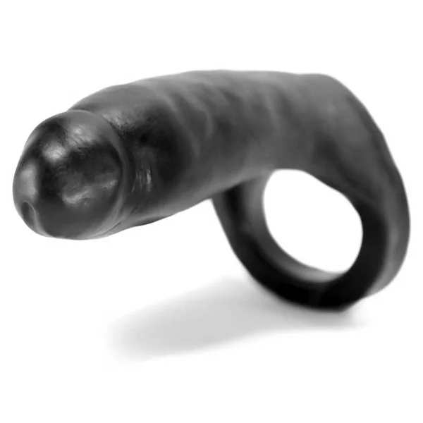 Oxballs Silicone Penetrator Black Double Penetration Cock Ring — image 3 of 6