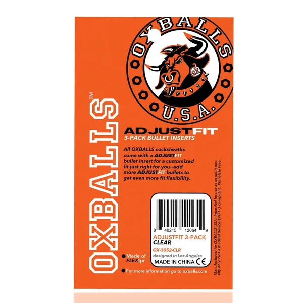 Oxballs Cocksheath Adjustfit Inserts - Pack of 3 Clear — image 10 of 10
