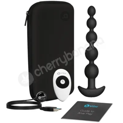 B Vibe Cinco Vibrating Remote Controlled Anal Beads