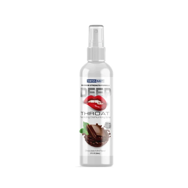Swiss Navy Deep Throat Spray - Chocolate Mint - 2 Oz