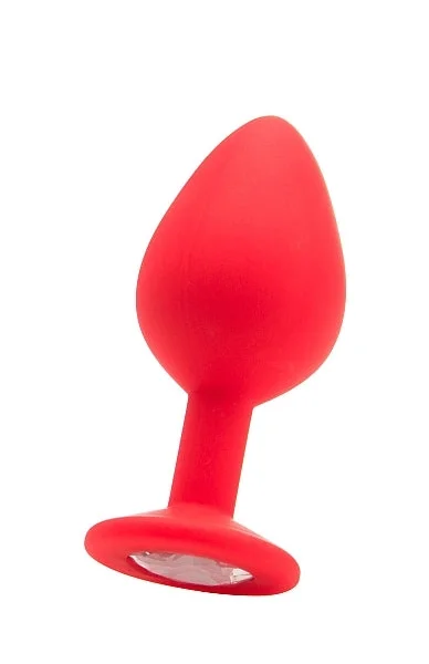 Large Diamond Butt Plug - Red