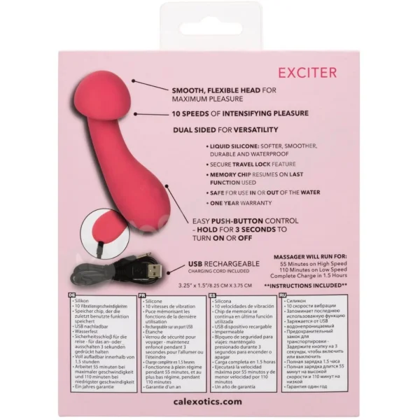 Calexotics Liquid Silicone Pixies Exciter Dual Sided Vibrator