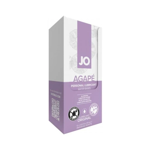 : Jo H2o Agape Lubricant Foils 12-piece Display 0.34 Oz.