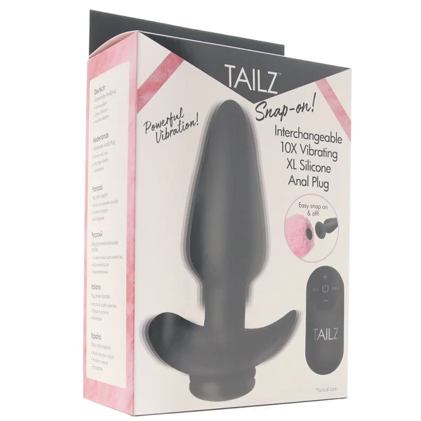 Tailz Snap-On Remote Vibrating XL Anal Plug