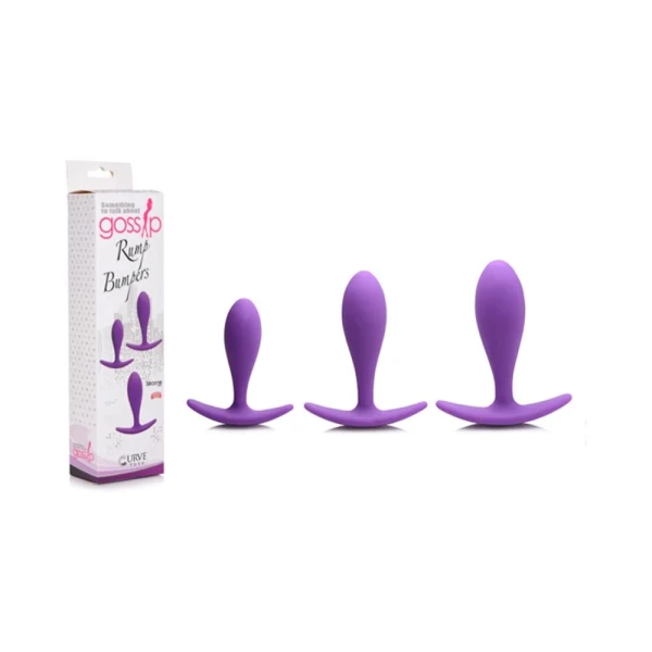 Gossip Rump Bumpers Silicone Set Of 3 - Violet — image 6 of 8
