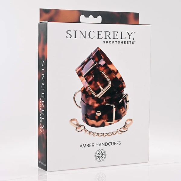 Sincerely Amber Hand Cuffs By Sportsheets