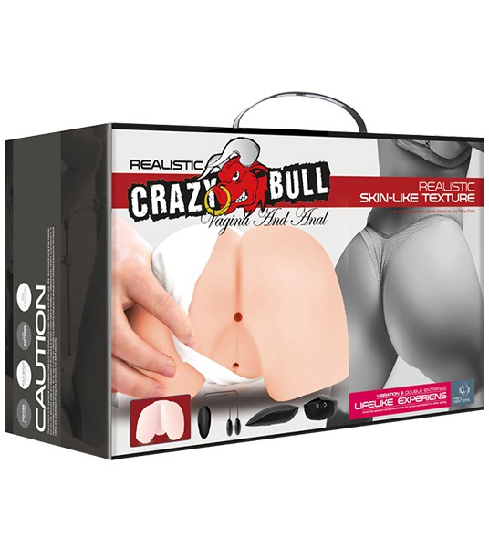 Vibrating Pussy + Ass Stroker