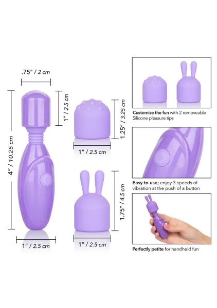 Dr. Laura Berman Olivia Rechargeable Mini  Massager With Attachments