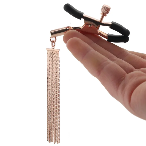 Bound Adjustable D2 Nipple Clamps by NS Novelties - Rose Gold