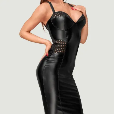 Noir Chequred Dress