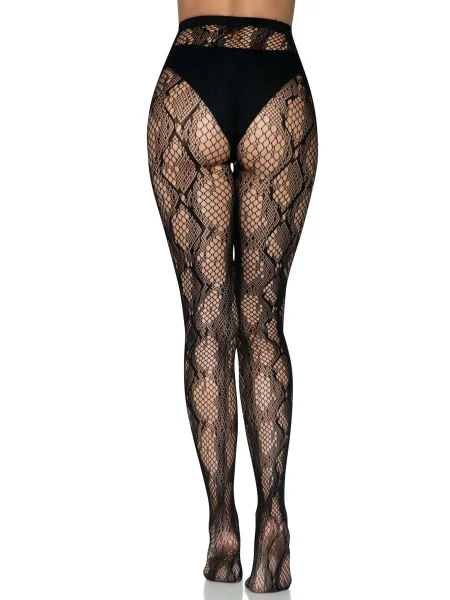 Python Net Tights - One Size - Black