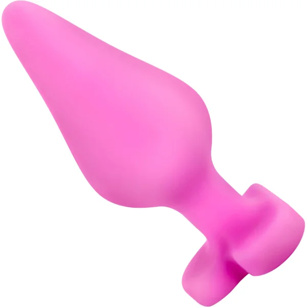 Play With Me Naughty Candy Heart Silicone Butt Plug By Blush - Be Mine Pink