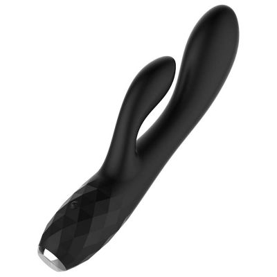 Diamonds The Queen G Spot Rabbit Vibe Blk