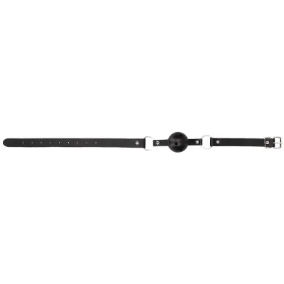 Black White Breathable Ball Gag