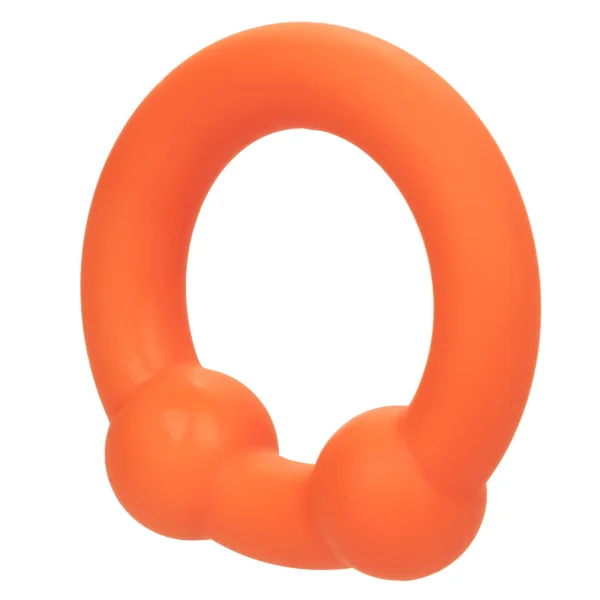 Alpha Liquid Silicone Dual Ball Ring Orange