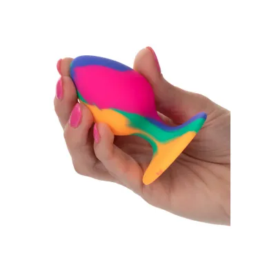California Exotic 3 Cheeky Tie Dye Silicone Butt Plug