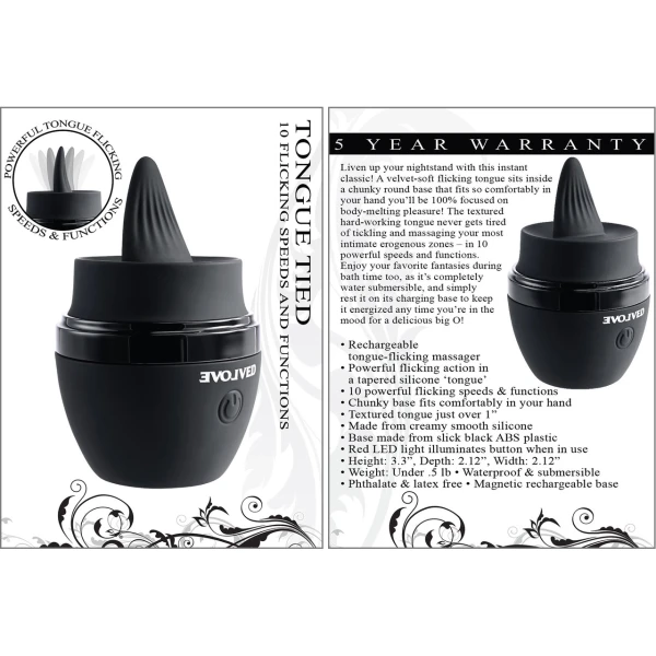 Evolved Tongue Tied Clitoral Stimulator