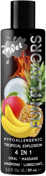 Wet Fun Flavors Tropical Explosion Warming Water-Based Lube | 3oz