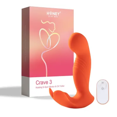 Crave 3 G Spot and Clit Vibrator Orange