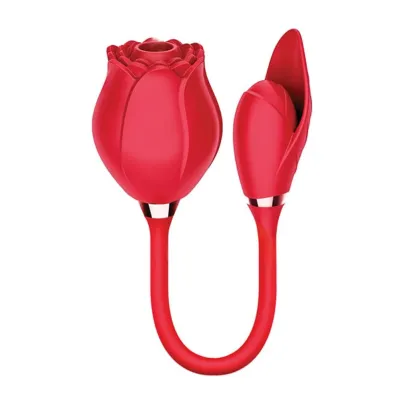 Bullets Discreet Wild Rose Suction And Bullet Red