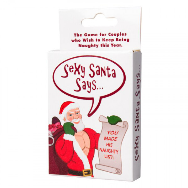 Sexy Santa Says Couples Christmas Card Game