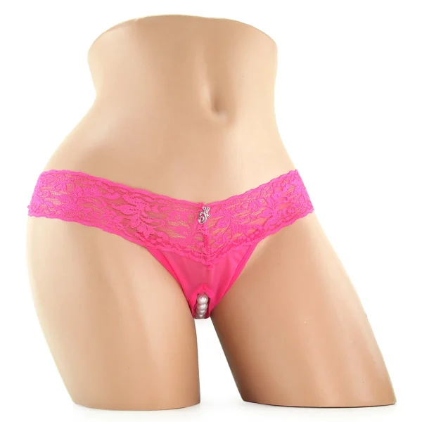 Hustler Clit Stim Thong Pink with White M/L