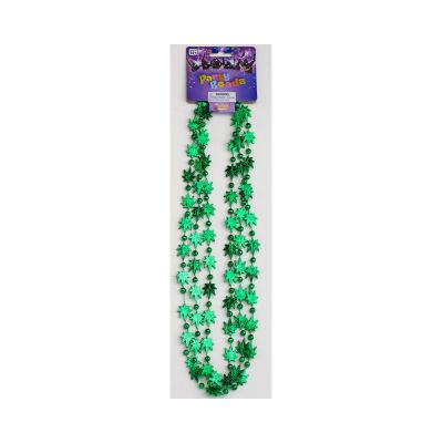 Marijuana Leaf Beads 3 Necklaces Per Package