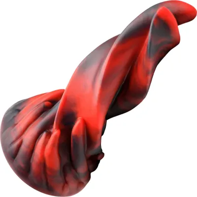 Hell Kiss Twisted Tongues 7 4 Silicone Suction Cup Dildo By Creature Cocks