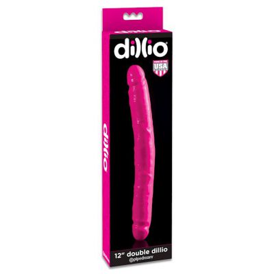 Dillio 12 Inch Double Dildo Pink 12 Inch