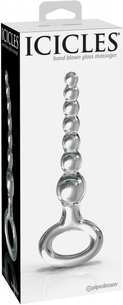 6.5" Glass Anal Beads