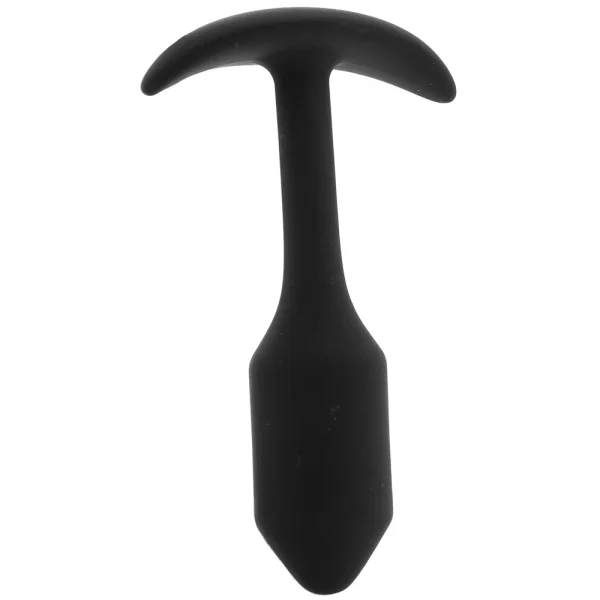 b-Vibe Snug Plug 1 Small Silicone Weighted Butt Plug - Black