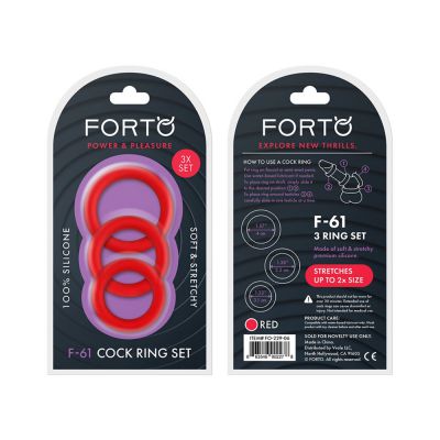 Forto F 61 3 Piece C ring Set 100 Silicone