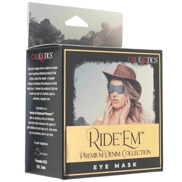 Ride 'em Premium Denim Collection Eye Mask