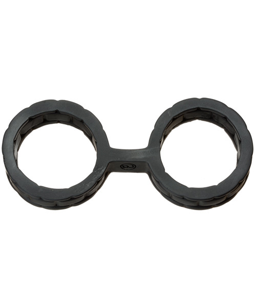 Japanese Bondage Silicone Ankle cuffs - Black