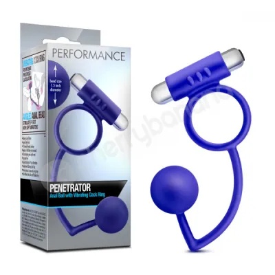 Performance Penetrator Anal Ball With Vibrating Cock Ring