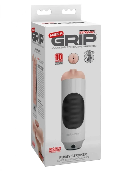 Extreme Toyz Mega Grip Vibrating Pussy Stroker