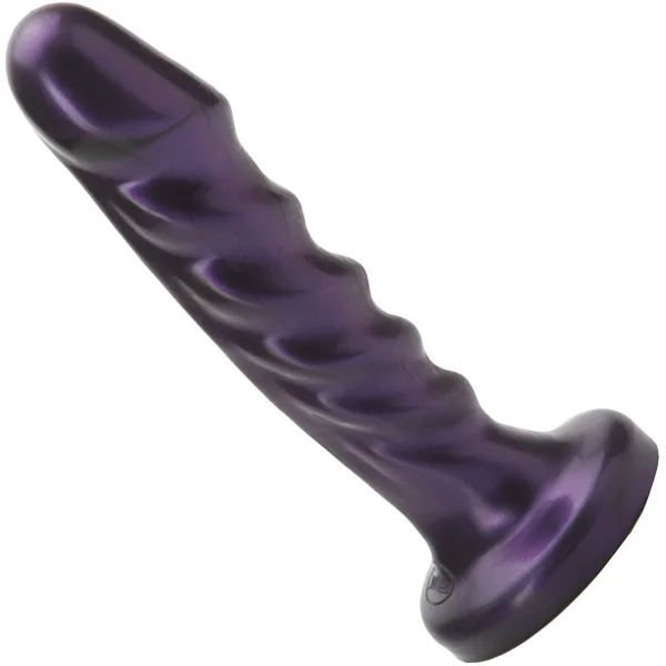 Echo Vibrating Silicone Dildo By Tantus - Amethyst