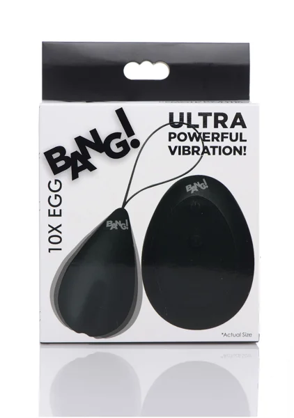 10x Silicone Vibrating Egg - Black