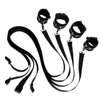 Frisky 8 Piece Bondage Restraint Set Black
