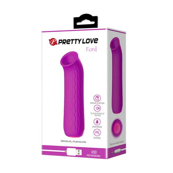 Pretty Love Rechargeable Suction Vibe Ford