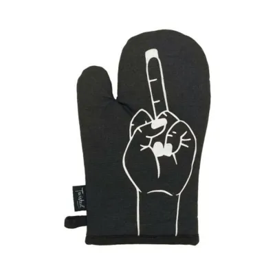 Games Novelty Twisted Wares Middle Finger Oven Mitt