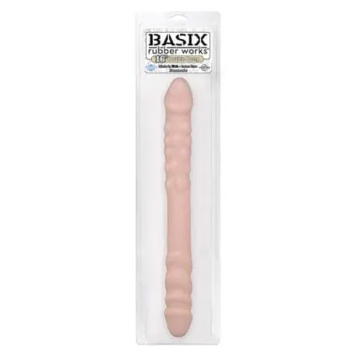 Basix Rubber Works 16 Inch Double Dong Flesh